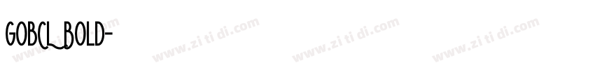gobCL Bold字体转换